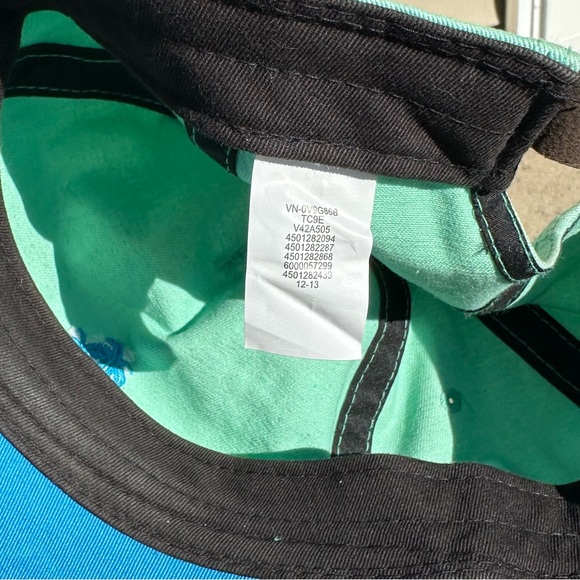 Vans Blue adjustable hat light blue baseball cap with palm trees - Picture 5 of 5